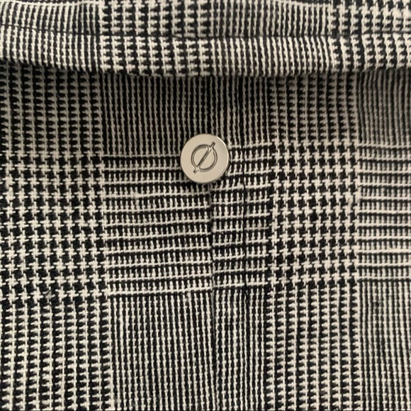 Søsken Studios Marisa Minicucci Black & White plaids zipper Blazer size 2 - Picture 7 of 8